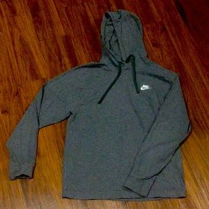 Nike tshirt hoodie, size small, gray, never worn